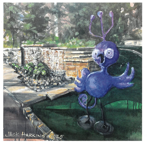 "Plum and Turtles" Print